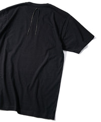 画像をギャラリービューアに読み込む, 30/-ナチュラルソフト天竺 胸ポケット クルーネック Tシャツ（ジャストフィット） - BLACK