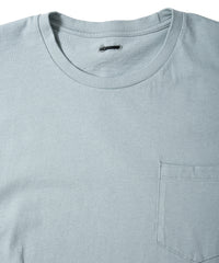 画像をギャラリービューアに読み込む, 30/-ナチュラルソフト天竺 胸ポケット クルーネック Tシャツ（ジャストフィット） - GRAY GREEN