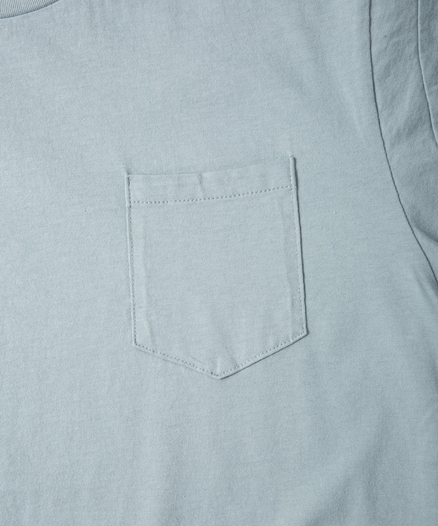 画像をギャラリービューアに読み込む, 30/-ナチュラルソフト天竺 胸ポケット クルーネック Tシャツ（ジャストフィット） - GRAY GREEN