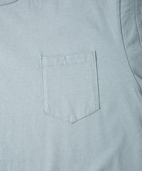 画像をギャラリービューアに読み込む, 30/-ナチュラルソフト天竺 胸ポケット クルーネック Tシャツ（ジャストフィット） - GRAY GREEN