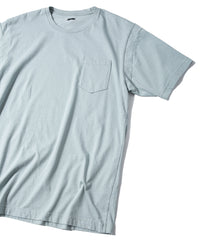 画像をギャラリービューアに読み込む, 30/-ナチュラルソフト天竺 胸ポケット クルーネック Tシャツ（ジャストフィット） - GRAY GREEN