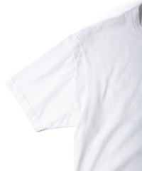 Natural Soft Cotton Chest Pocket Printed Crew Neck T-shirt (Just Fit) - WHITE