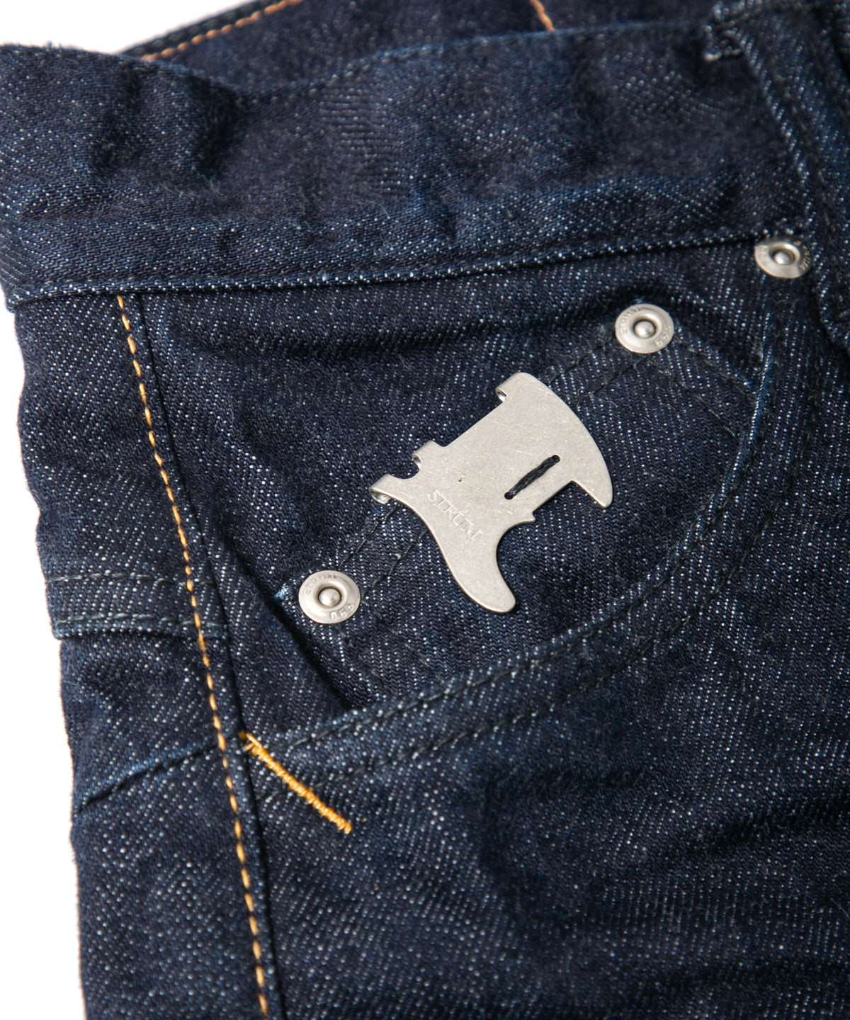 14oz Deep Blue Heavy Selvage Denim 1977 Regular Straight One-washed - INDIGO