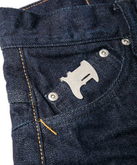 14oz Deep Blue Heavy Selvage Denim 1977 Regular Straight One-washed - INDIGO