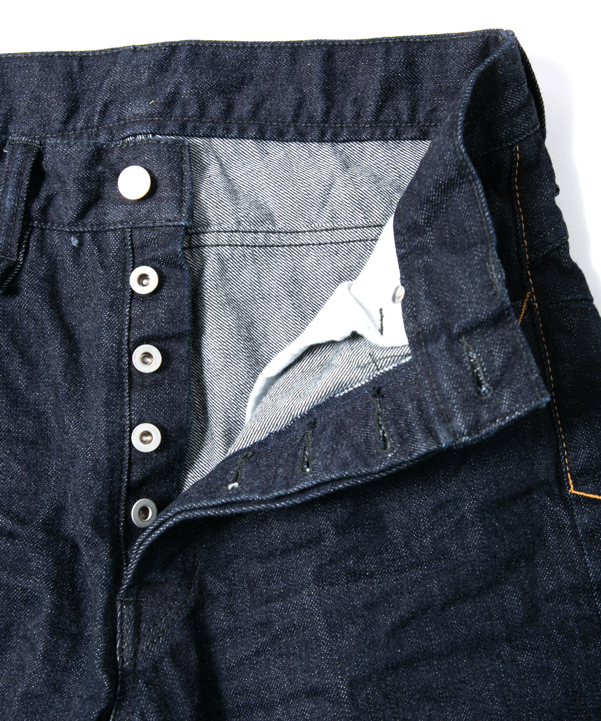 14oz Deep Blue Heavy Selvage Denim 1977 Regular Straight One-washed - INDIGO