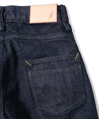 14oz Deep Blue Heavy Selvage Denim 1977 Regular Straight One-washed - INDIGO