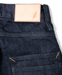 14oz Deep Blue Heavy Selvage Denim 1977 Regular Straight One-washed - INDIGO