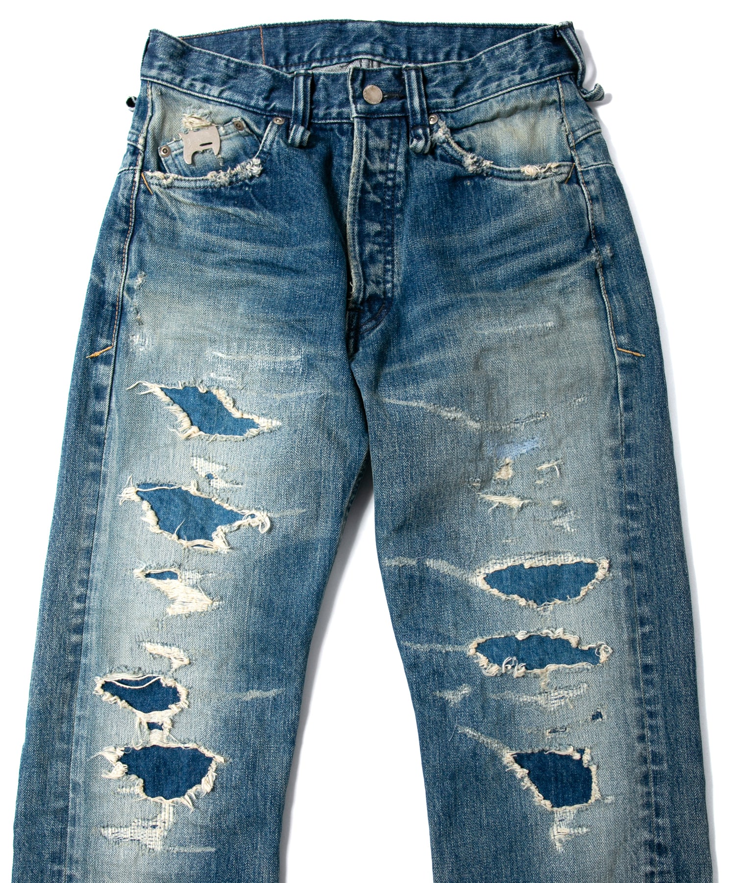 KEEP ON TRYING対象】14oz ディープブルー ヘビーセルヴィッチ デニム