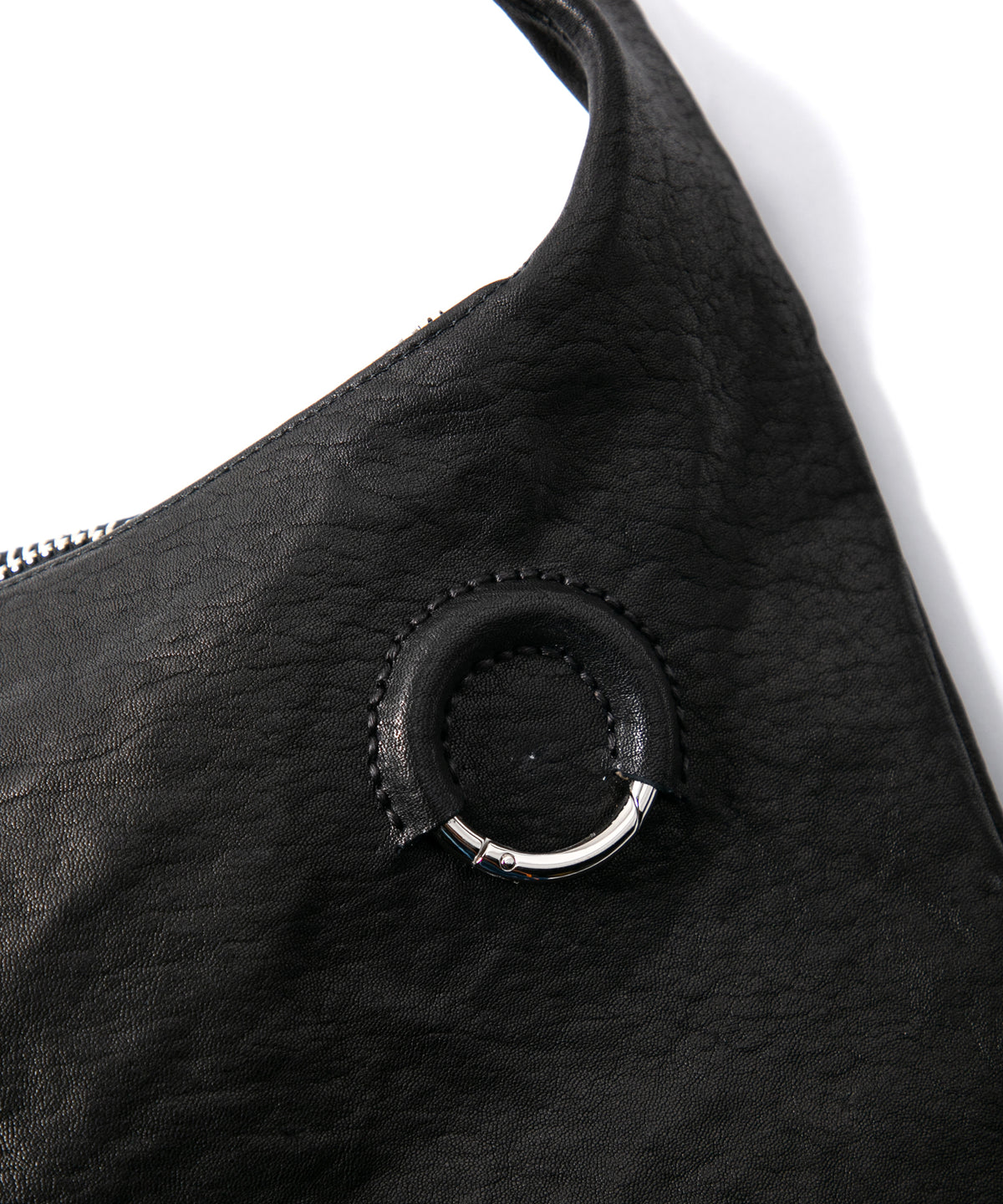 フルタンニン ピット鞣し シュリンク ホースハイド SKYN ラップバッグ  - BLACK