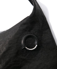 フルタンニン ピット鞣し シュリンク ホースハイド SKYN ラップバッグ  - BLACK