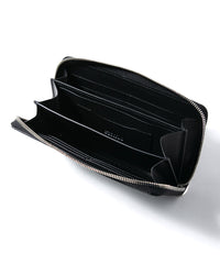 Nile Crocodile（Niloticus Crocodile）Round Wallet - BLACK