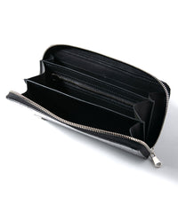 Nile Crocodile（Niloticus Crocodile）Round Wallet - BLACK