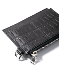 Nile Crocodile（Niloticus Crocodile）L Wallet - BLACK