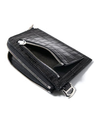 Nile Crocodile（Niloticus Crocodile）L Wallet - BLACK