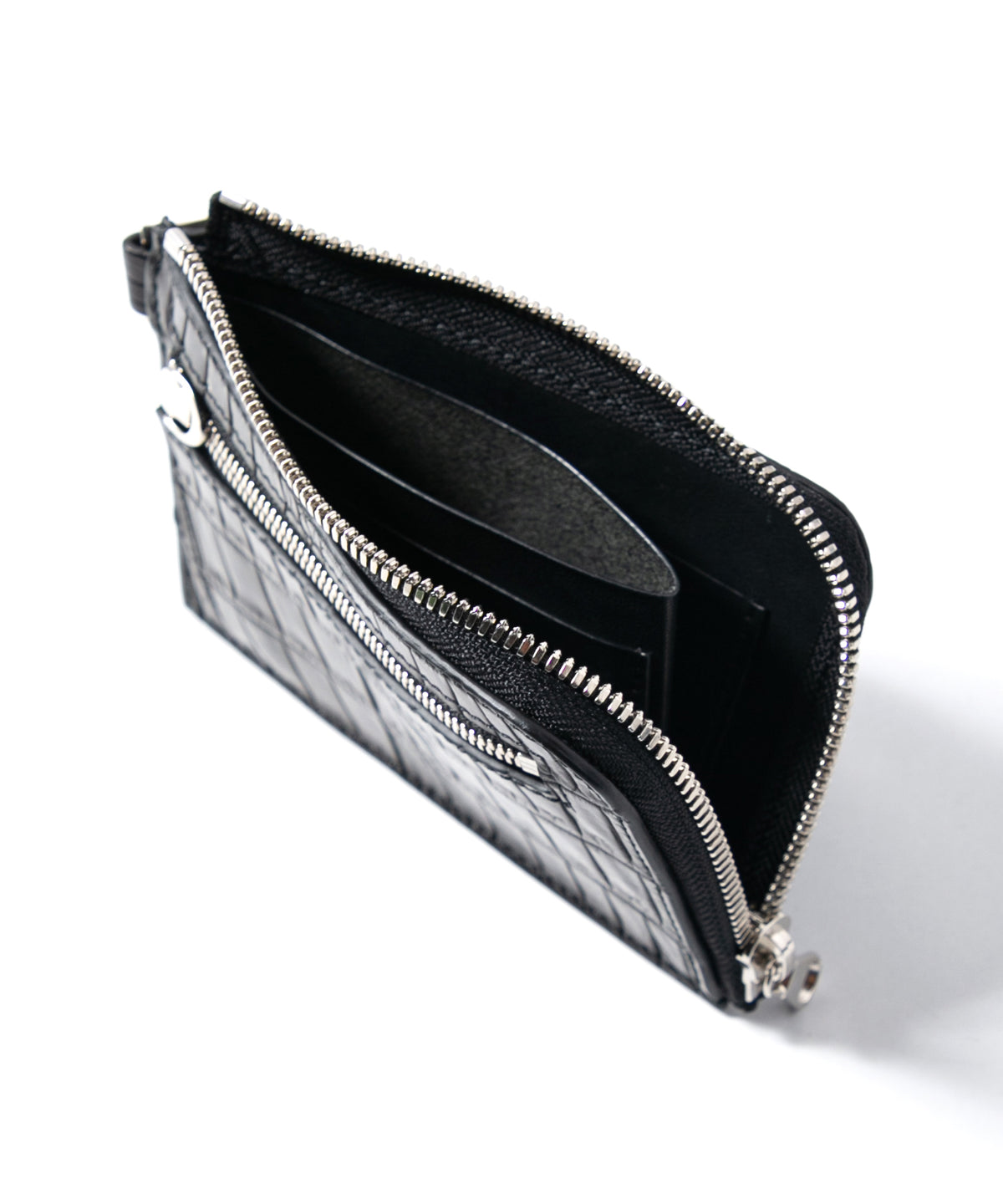 Nile Crocodile（Niloticus Crocodile）L Wallet - BLACK