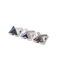 Snap Studs - SILVER x BLACK