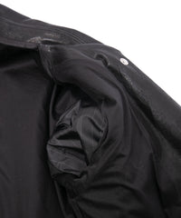 Pit Vegetable Full Tanned Shrank Horsehide SPEEDER Double Riders Jacket - BLACK