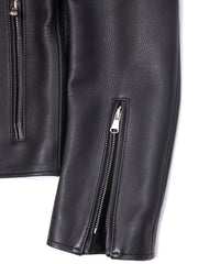 Oil Calfskin BIRD MAN Double Riders - BLACK