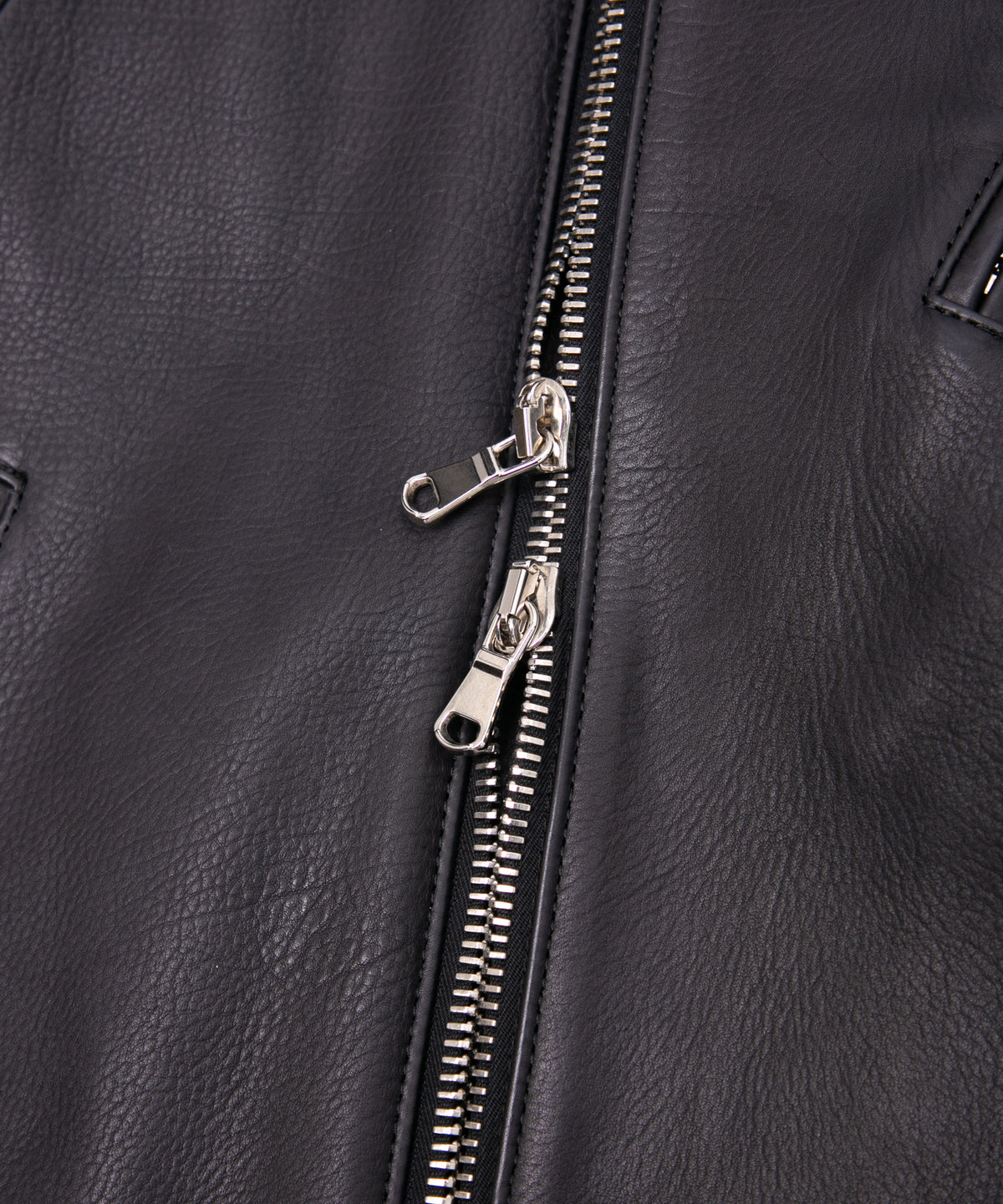 Oil Calfskin BIRD MAN Double Riders - BLACK