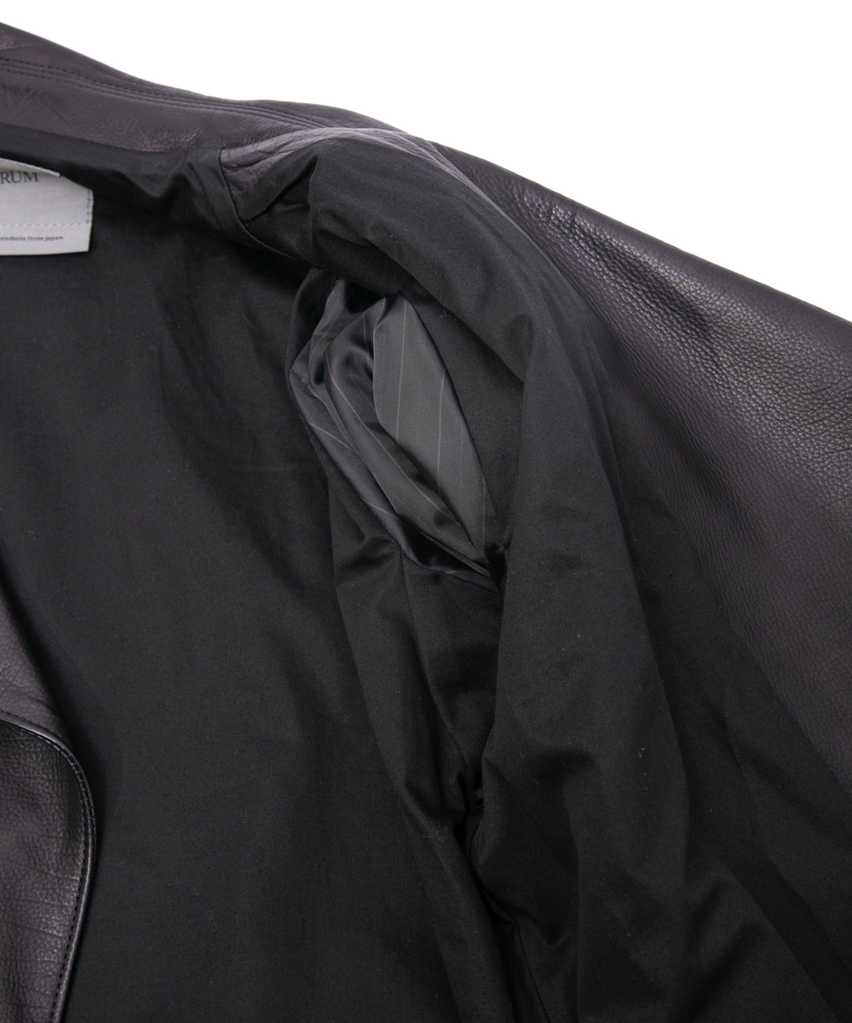 Oil Calfskin BIRD MAN Double Riders - BLACK