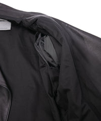 Oil Calfskin BIRD MAN Double Riders - BLACK