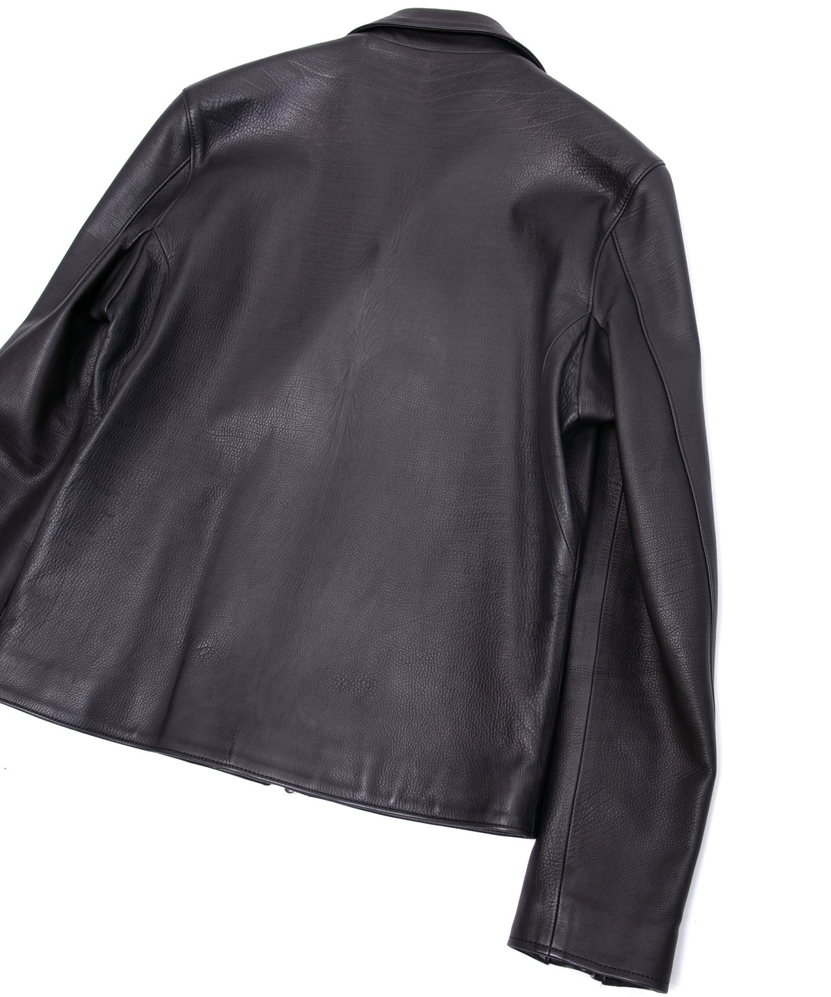 Oil Calfskin BIRD MAN Double Riders - BLACK