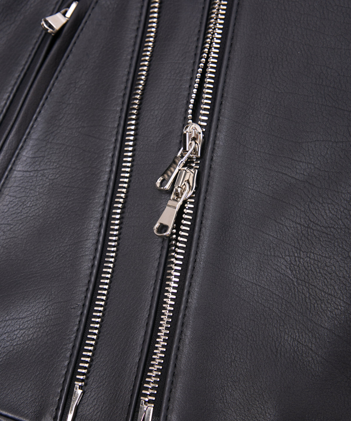 Oil Calfskin RAVEN Double Riders - BLACK