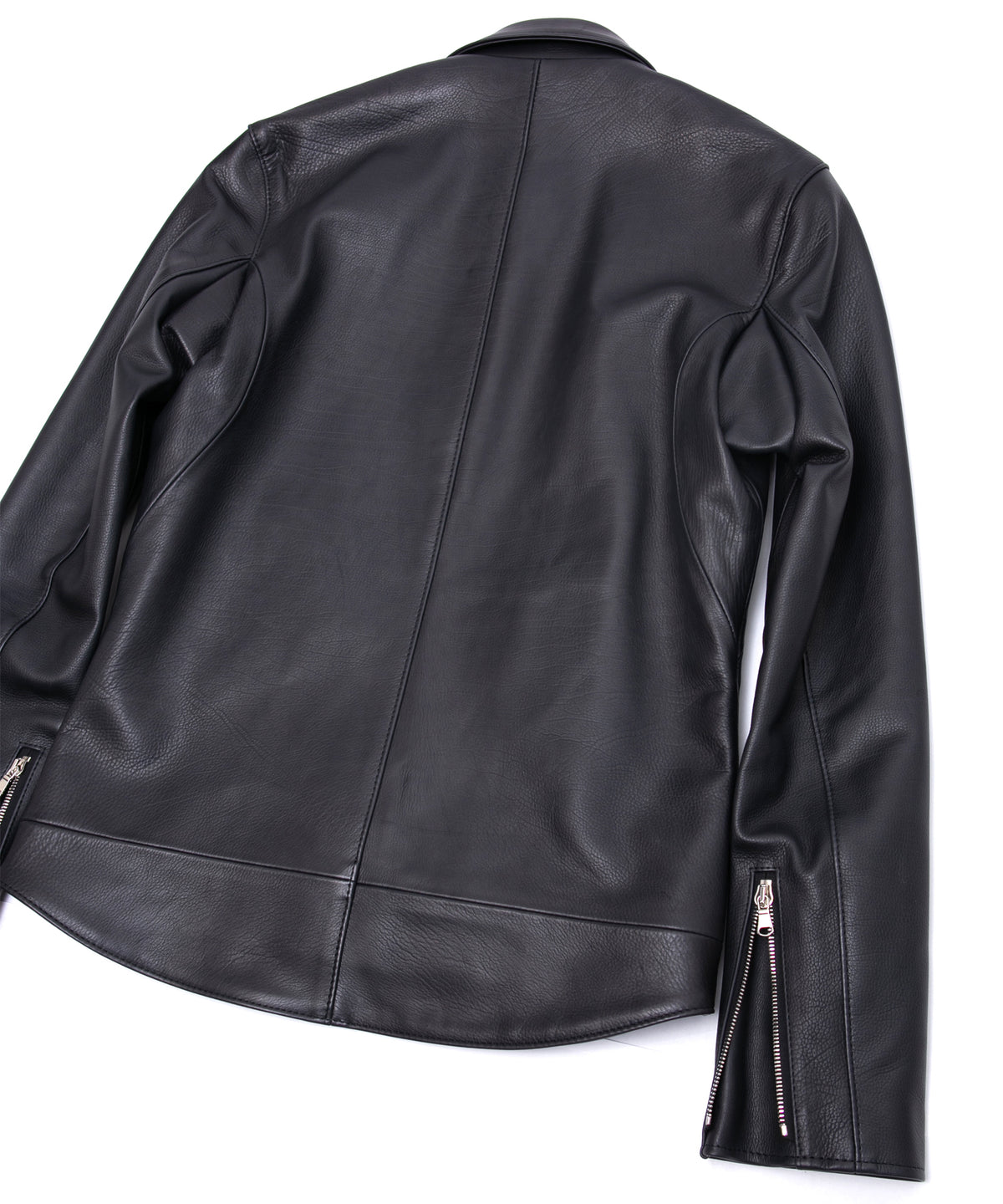 Oil Calfskin RAVEN Double Riders - BLACK