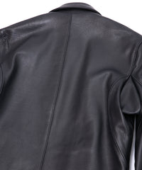 Oil Calfskin RAVEN Double Riders - BLACK