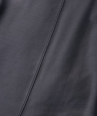 Oil Calfskin RAVEN Double Riders - BLACK