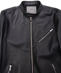 Oil Calfskin SLATER Single Riders - BLACK