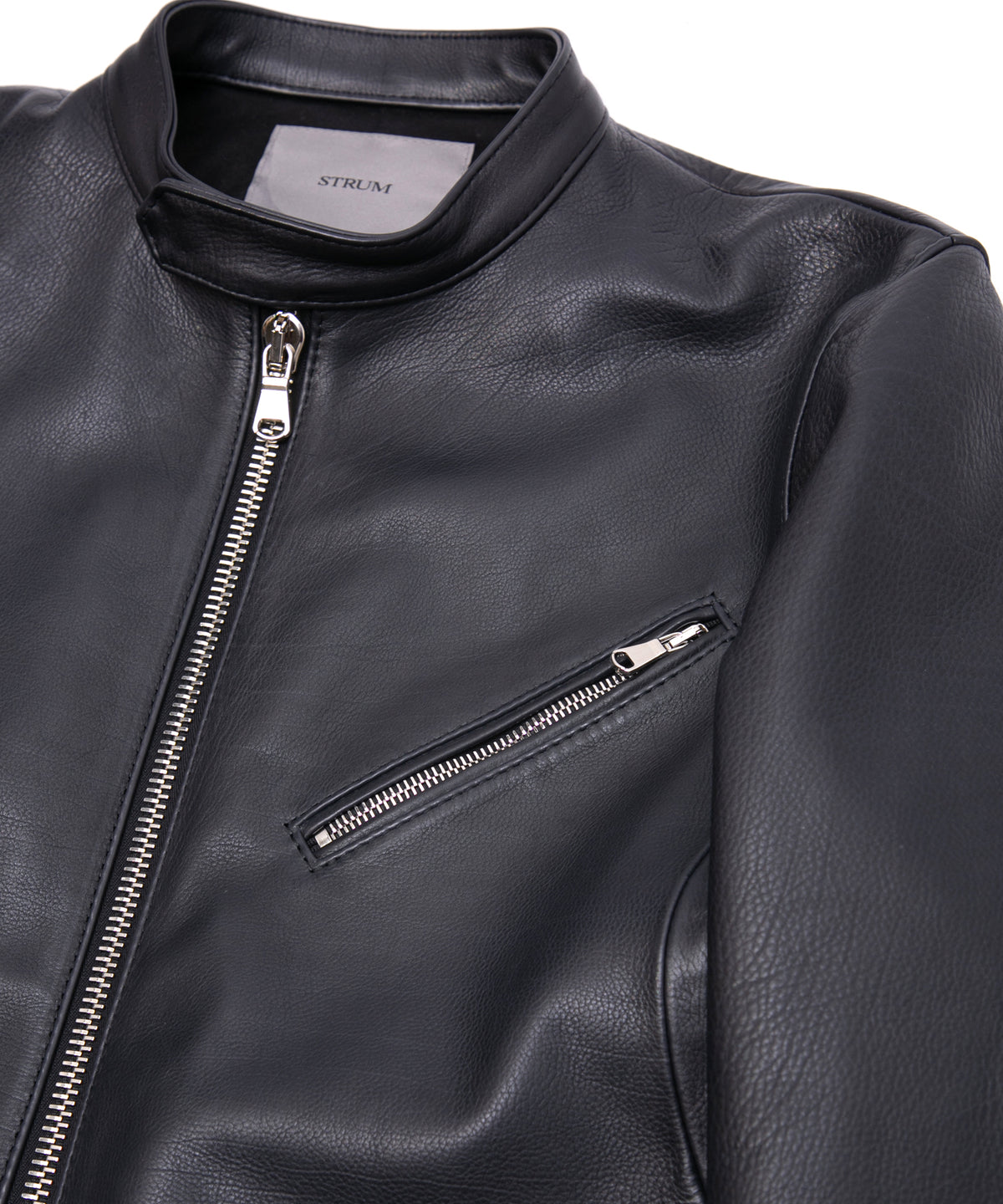 Oil Calfskin SLATER Single Riders - BLACK