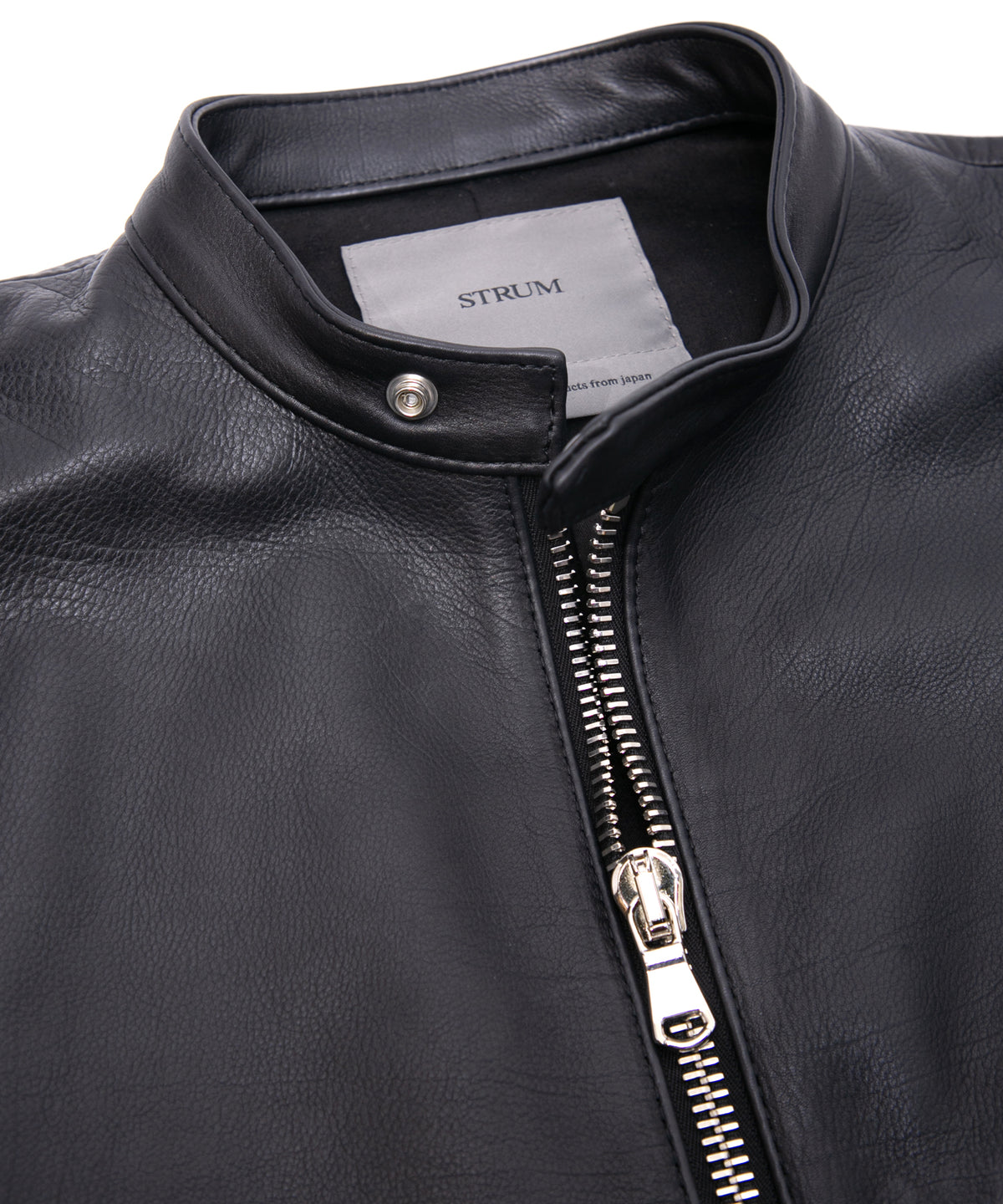 Oil Calfskin SLATER Single Riders - BLACK