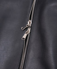 Oil Calfskin SLATER Single Riders - BLACK