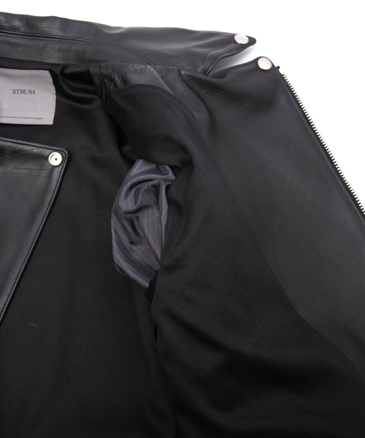 Oil Calfskin TRIGGER Double Riders - BLACK