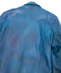 Hybrid Vegetable Tanned Calfskin Garment Burning Dyed SPEEDER Double Riders - DARK VIRIDIAN