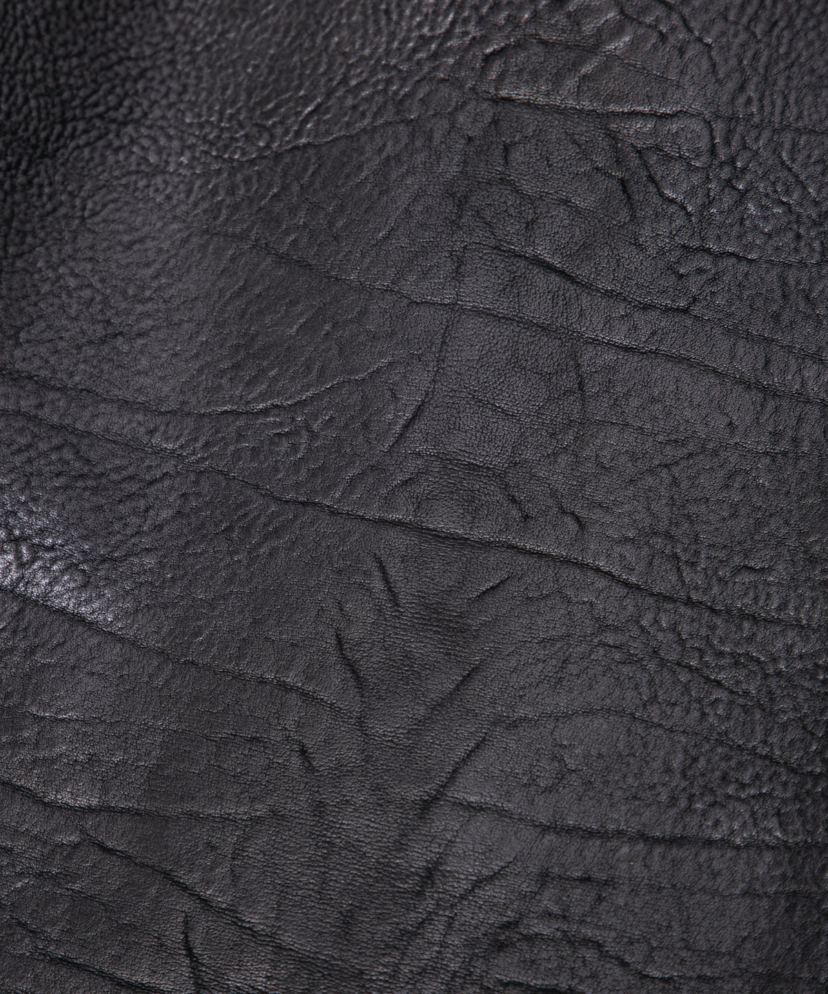 フルベジタブルタンニン鞣し シュリンク イタリアン ダブルショルダー JUDE シングルライダースジャケット - BLACK