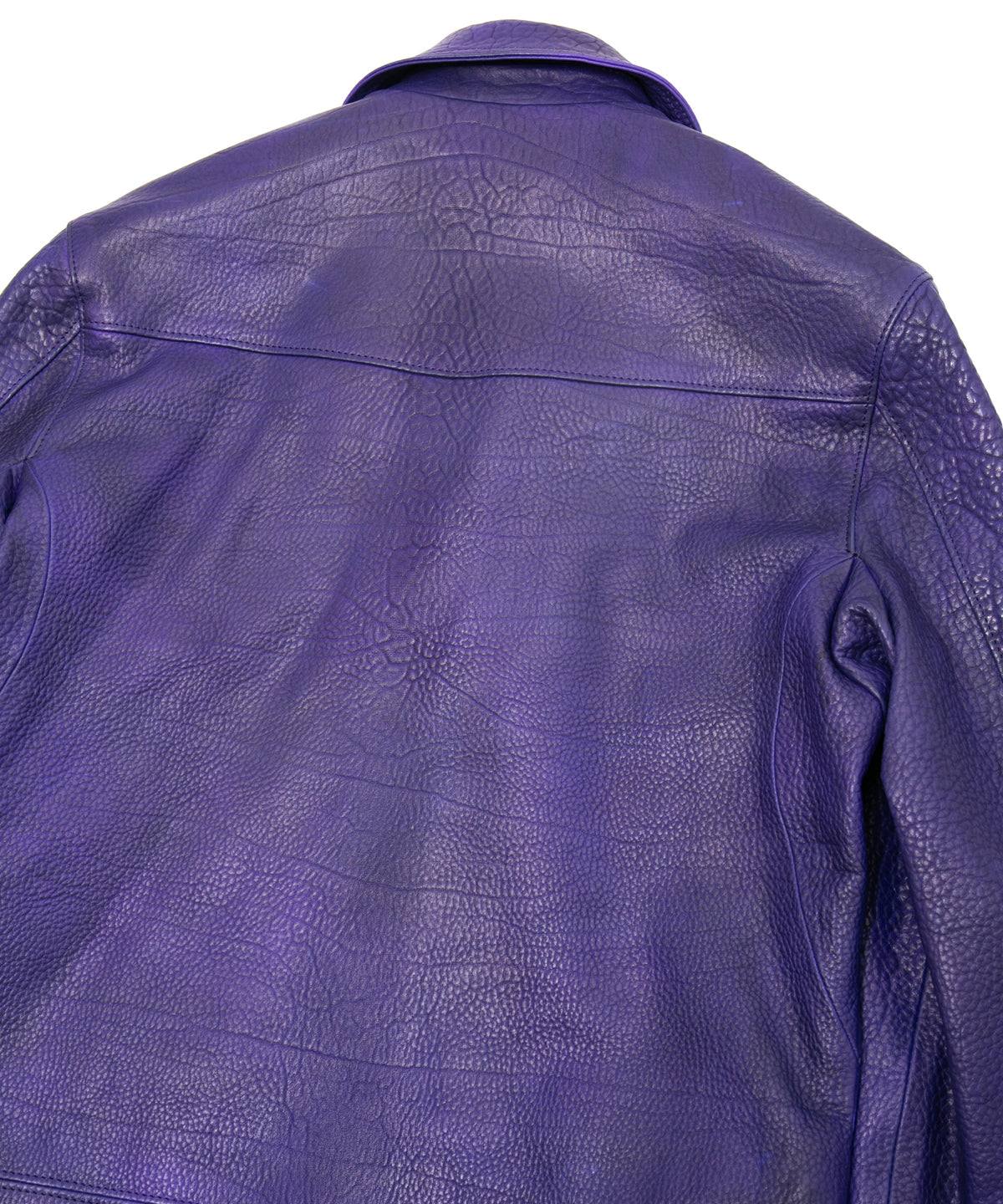 フルベジタブルタンニン鞣し イタリアン シュリンク ダブルショルダー Burning Dyed（燃焼製品染め）LIST ダブルライダースジャケット- CATHEDRAL