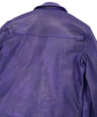 フルベジタブルタンニン鞣し イタリアン シュリンク ダブルショルダー Burning Dyed（燃焼製品染め）LIST ダブルライダースジャケット- CATHEDRAL