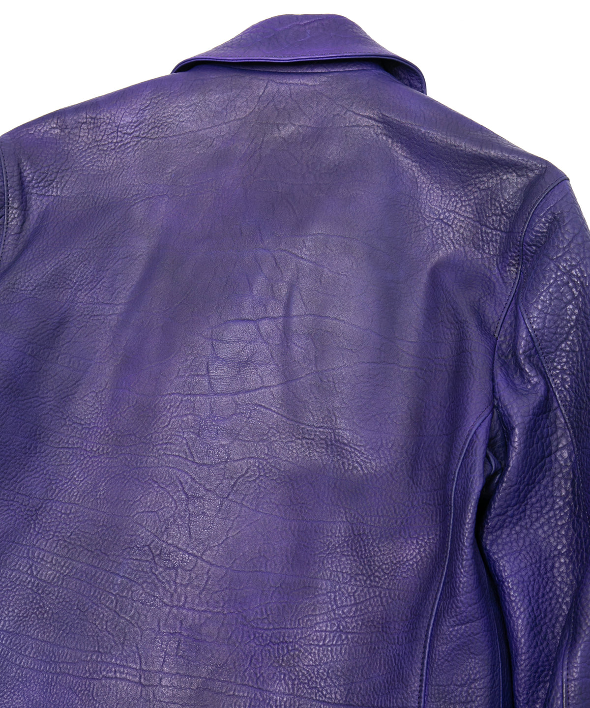 フルベジタブルタンニン鞣し イタリアン シュリンク ダブルショルダー Burning Dyed（燃焼製品染め）TRIGGER ダブルライダースジャケット- CATHEDRAL