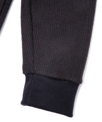 Acrylic Wool Knit Turtleneck Cut&Sew - DARK GRAY