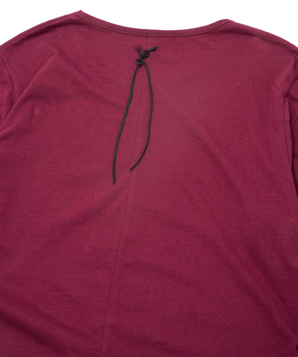 30/- ナチュラルソフト天竺 クルーネック ロングスリーブ T シャツ - WINE