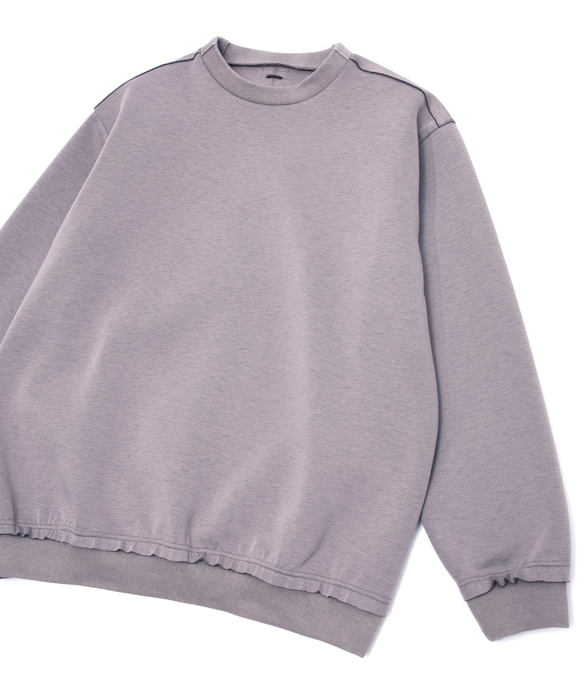 スリーレイヤー ダンボールニット クルーネック スウェット - GRAIGE