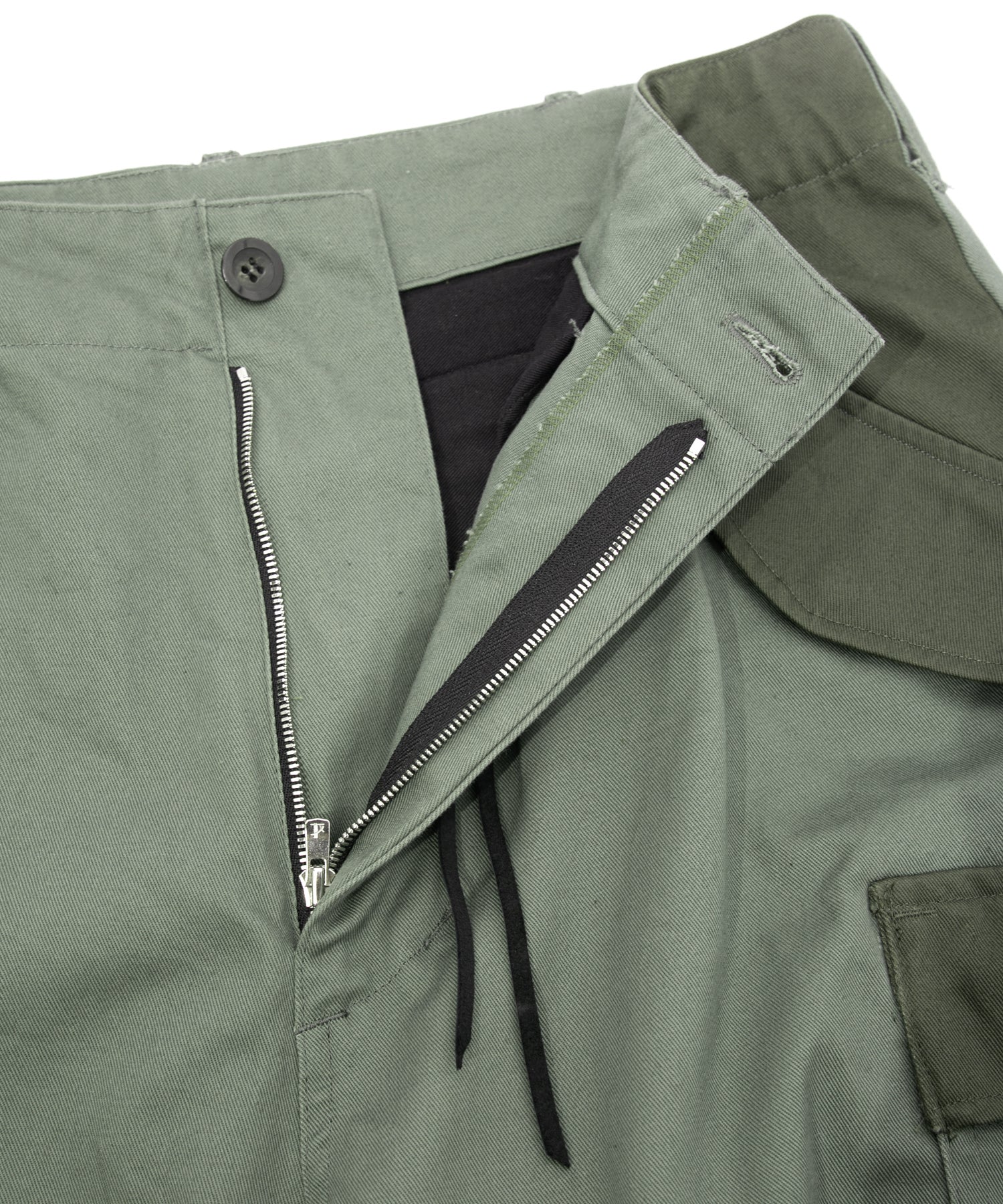 コットン ハイカウント チノクロス カーゴパンツ - OLIVE – STRUM OFFICIAL