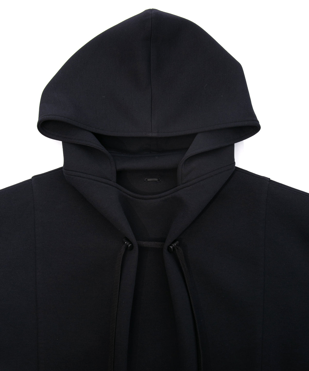 スリーレイヤー ダンボールニット フーディー - BLACK