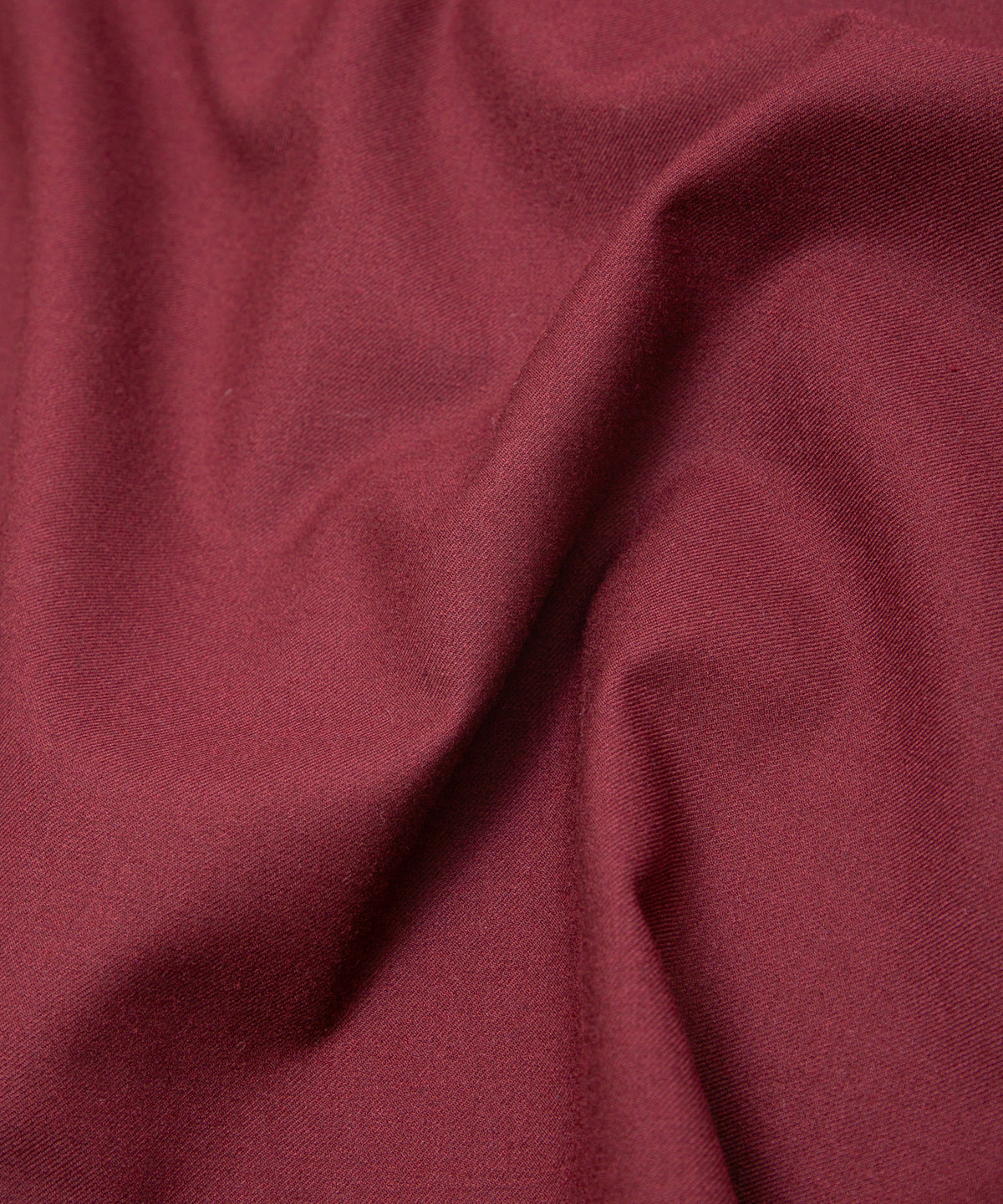 ウォッシャブル ウールレーヨンポリ ツイル ドレスシャツ - BURGUNDY