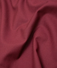 ウォッシャブル ウールレーヨンポリ ツイル ドレスシャツ - BURGUNDY