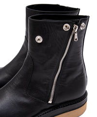 ジャパンステア イタリアンWオイル TRASH ライダース ブーツ - BLACK