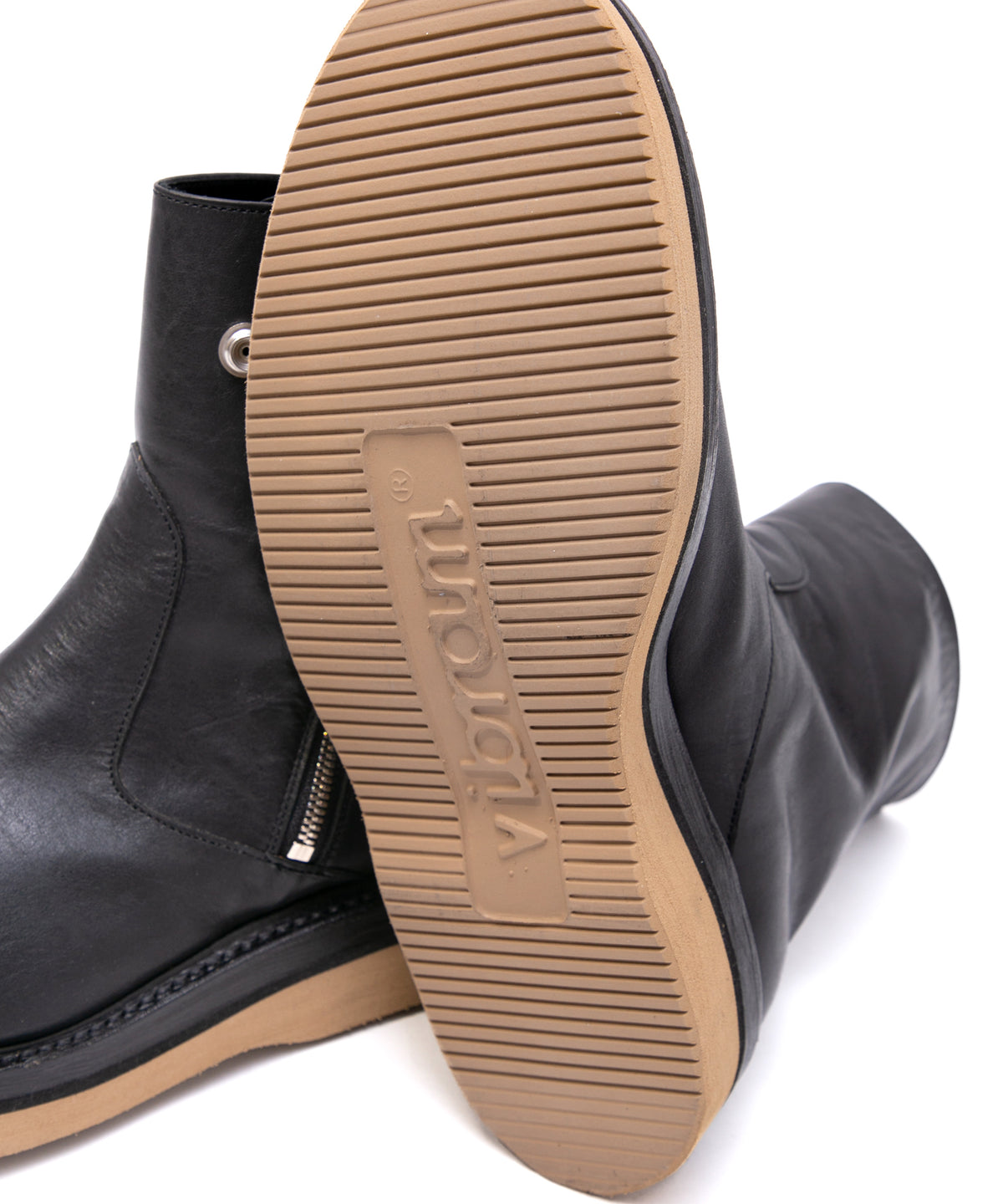 ジャパンステア イタリアンWオイル TRASH ライダース ブーツ - BLACK