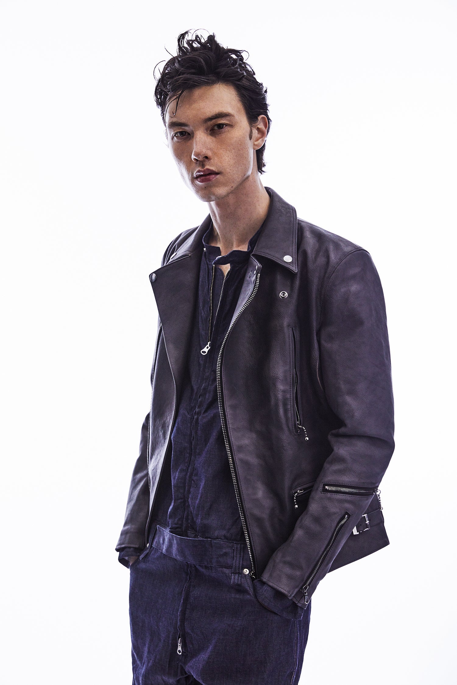 フルタンニン鞣し ジャパンカーフスキン Burning dyed - 燃焼製品染め